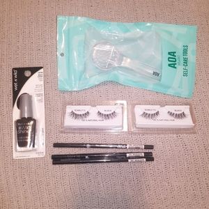 NEW 3for$10!😍💋 Lashes, brow pencils, facial brush, nail polish